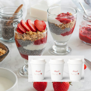 Gobelets En Papier Berry Sweet Baby sur le chemin Baby shower