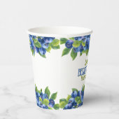 Gobelets En Papier Berry Sweet Blueberry Thème Anniversaire (Droite)