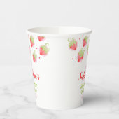 Gobelets En Papier Berry Sweet fraise Baies rouges Anniversaire (Gauche)