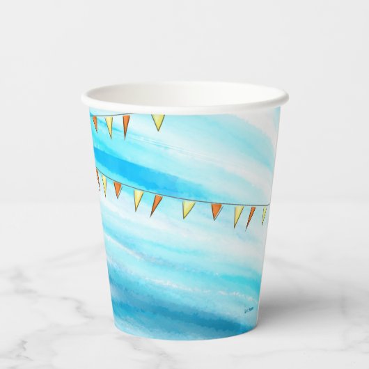 Gobelets En Papier Bert et Ernie Balloons d'anniversaire (Verso)