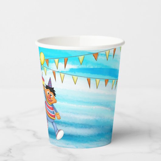 Gobelets En Papier Bert et Ernie Balloons d'anniversaire (Gauche)