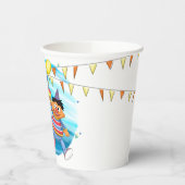 Gobelets En Papier Bert et Ernie Balloons d'anniversaire (Gauche)