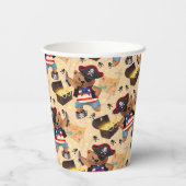 Gobelets En Papier Bête Pirate Ours Treasure Map Party (Verso)