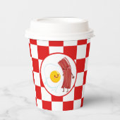 Gobelets En Papier Beurre d'oeuf mignon Petit déjeuner ou table (Recto)