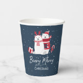 Gobelets En Papier Beurre polaire Joyeux Noël ID851 (Verso)