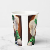 Gobelets En Papier Bichon Frisé Chien Conduite Vélo St. Patrick (Gauche)