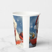 Gobelets En Papier Bichon Frise Chien dans la boue Laisser passer la (Droite)