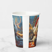 Gobelets En Papier Bichon Frise Dog Roller Dessous de verre Noël (Gauche)