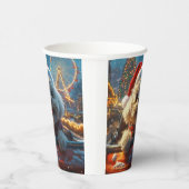 Gobelets En Papier Bichon Frise Dog Roller Dessous de verre Noël (Droite)