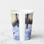 Gobelets En Papier Bichon Frise Laisser neiger Noël (Droite)