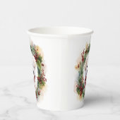 Gobelets En Papier Bichon Frise Wreath Festive Pup (Droite)