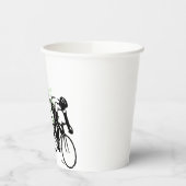 Gobelets En Papier Bicycle Riding Race (Gauche)