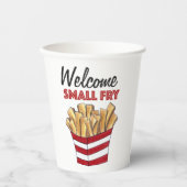 Gobelets En Papier Bienvenue Petite frites Baby shower de fruits frai (Recto)