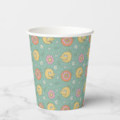 Gobelets En Papier Big Bird | Good Vibes Floral Pattern (Verso)