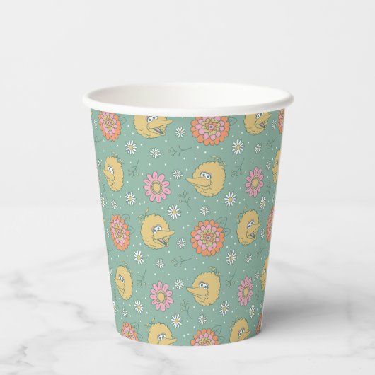 Gobelets En Papier Big Bird | Good Vibes Floral Pattern (Verso)