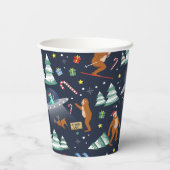 Gobelets En Papier Big Foot, Aliens, & Reindeer Christmas (Verso)