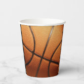 Gobelets En Papier Big Pimply Orange Basketball, Tasses De Papier (Verso)