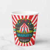 Gobelets En Papier Big Top Carnival Carnival Chalkboard 1er anniversa (Recto)