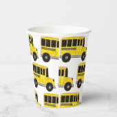Gobelets En Papier Big Yellow School Bus Enseignant Conducteur Éducat (Droite)