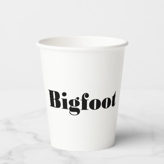 Gobelets En Papier Bigfoot en cours (Verso)