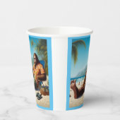 Gobelets En Papier Bigfoot sur la plage (Gauche)
