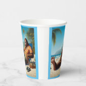 Gobelets En Papier Bigfoot sur la plage (Droite)