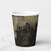 Gobelets En Papier Bijoux feuille feuille Mariage or ID830 (Recto)