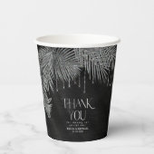 Gobelets En Papier Bijoux Mariage feuille feuille argent ID830 (Verso)