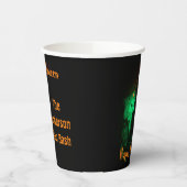 Gobelets En Papier Biker Billy Halloween Skeleton Black & Orange (Gauche)