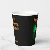 Gobelets En Papier Biker Billy Halloween Skeleton Black & Orange (Droite)