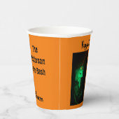 Gobelets En Papier Biker Billy Halloween Skeleton Citrouille Orange (Droite)