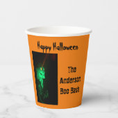 Gobelets En Papier Biker Billy Halloween Skeleton Citrouille Orange (Recto)