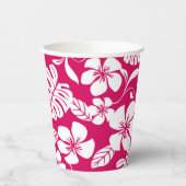 GOBELETS EN PAPIER BIKINI ROSE (ROUGE DE LA BAIE) (Gauche)