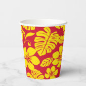 GOBELETS EN PAPIER BIKINI ROSE (ROUGE/OR) (Verso)