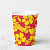 GOBELETS EN PAPIER BIKINI ROSE (ROUGE/OR) (Gauche)