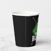 Gobelets En Papier Billard personnalisé NOM Cue Rack Pool Room (Droite)