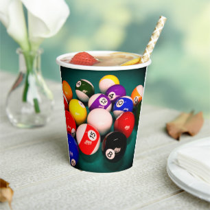 Gobelets En Papier Billiard Balls