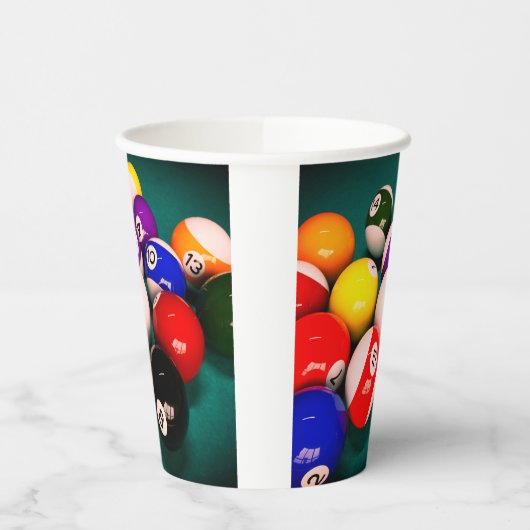 Gobelets En Papier Billiard Balls (Gauche)