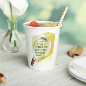 Gobelets En Papier Binary Data Magnification de verre Recherche de fi