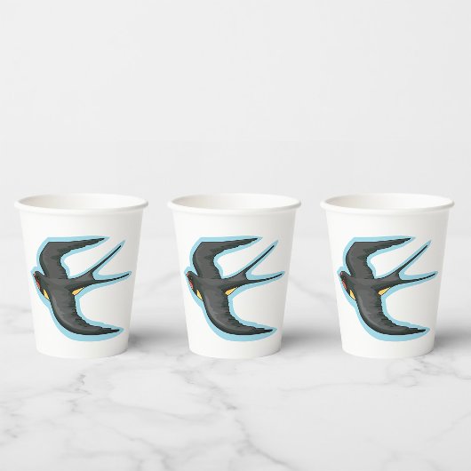 Gobelets En Papier Bird in Flight