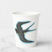 Gobelets En Papier Bird in Flight (Recto)