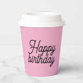 Gobelets En Papier Birthday party cup (Verso)