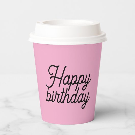 Gobelets En Papier Birthday party cup (Verso)