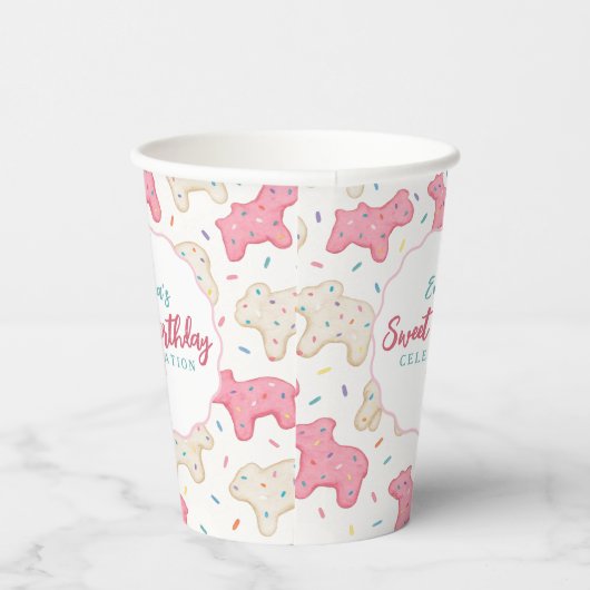 Gobelets En Papier Biscuits d'animaux congelés doux fête d'anniversai (Droite)