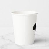 Gobelets En Papier Bison de Buffalo Art noir et blanc (Droite)