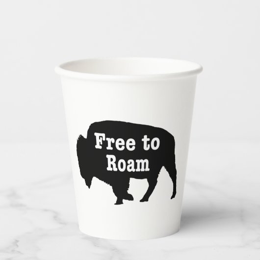 Gobelets En Papier Bison libre de Roam (Recto)