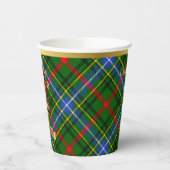 Gobelets En Papier Bisset personnalisé Tartan Christmas (Gauche)
