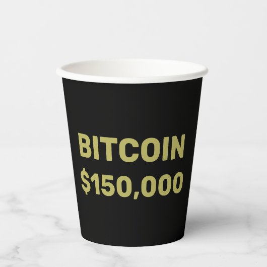 Gobelets En Papier Bitcoin 150000 Celebration (Recto)