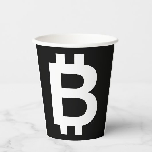Gobelets En Papier Bitcoin B Cool Cupes papier (Recto)