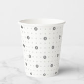 Gobelets En Papier Bitcoin Polka Dot 8oz Paper Cup (Recto)